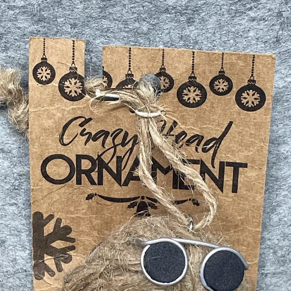 NWT Pier 1 Imports Crazy Head Halloween Ornament Bikini Girl w/Blonde Hair HTF